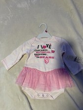 NWT Toddler Girls NFL Pink Chicago Bears Tutu Graphic Print Size 12M Top 16