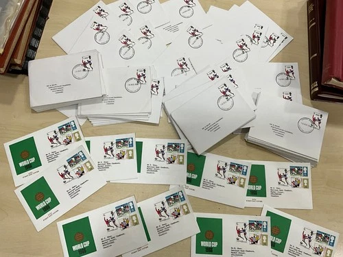 GB 1966 World Cup Winners Official FDCs with Postmark 100 + 10 covers (53xx)