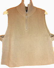 Damen Pullunder Vestover OPUS One Size beige dunkelbeige NEU Polyacryl Baumwolle