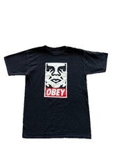 Vintage Early 2000  s Obey Big Logo Original Sz S Skater
