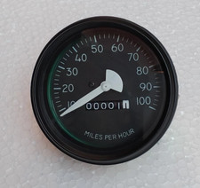 Willys Mb Jeep Ford Gpw Cj Speedometer 100 Mph Black Bezel 85 Mm