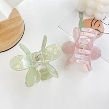 Small Size Flower Hair Claw Multicolor Geometry Shark Clip Daily