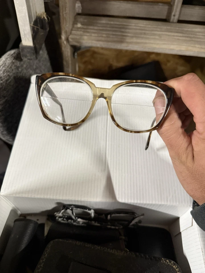 VTG 60s Mens 5 3/4 Titmus Z87 Tortoise Shell Aviator Oversized Frames Glasses - Image 3 of 4