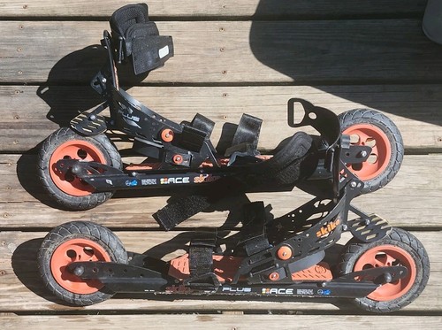 Skike V07 Plus Cross Skates Off-Road Nordic Skate Skis w/ Pneumatic Tires READ