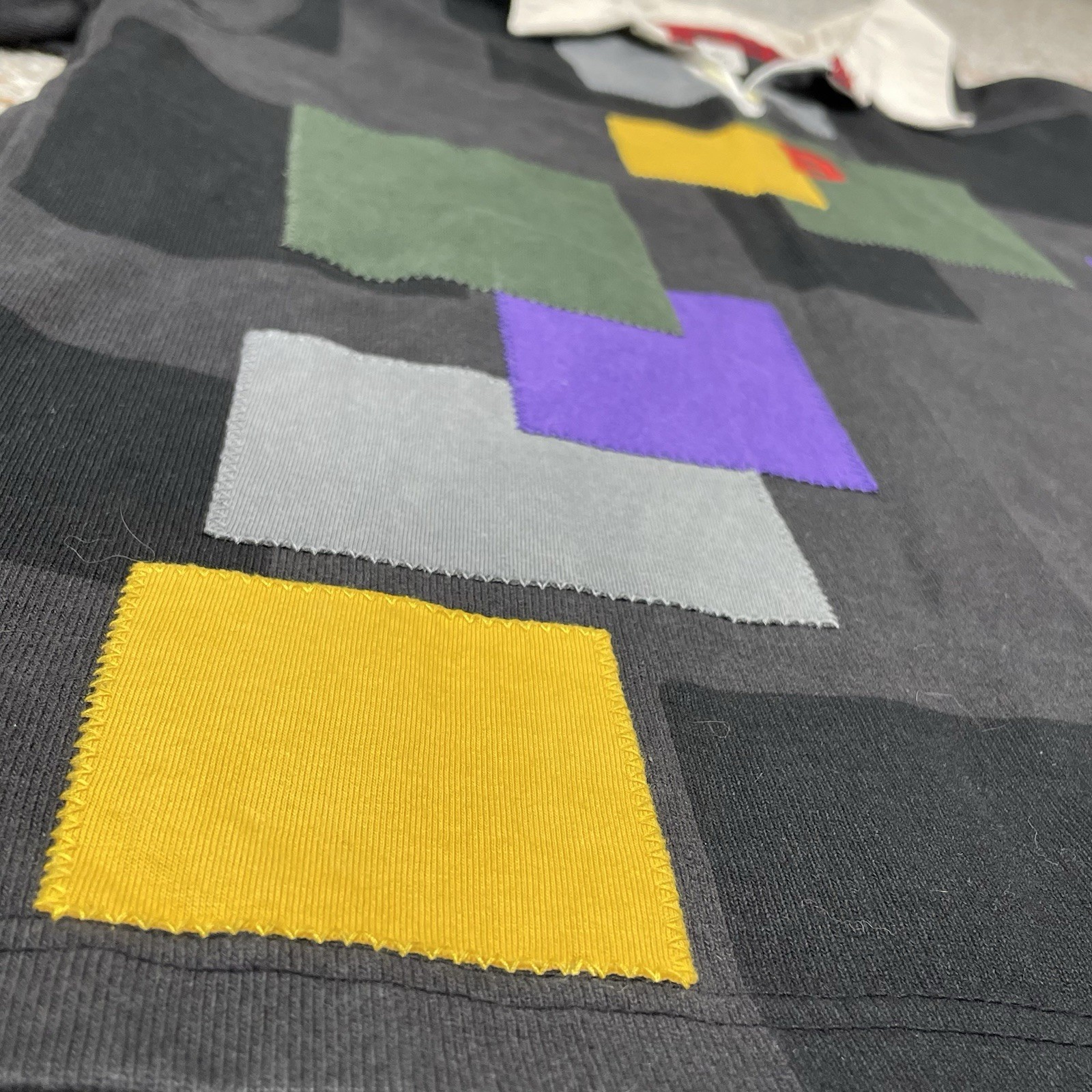 Bodega Men’s Patchwork Longsleeve Collared Shirt … - image 5