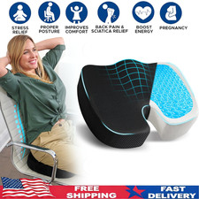 Memory Foam Seat Cushion Office Chair Car Seat Pad Coccyx Tailbone Pain Relief