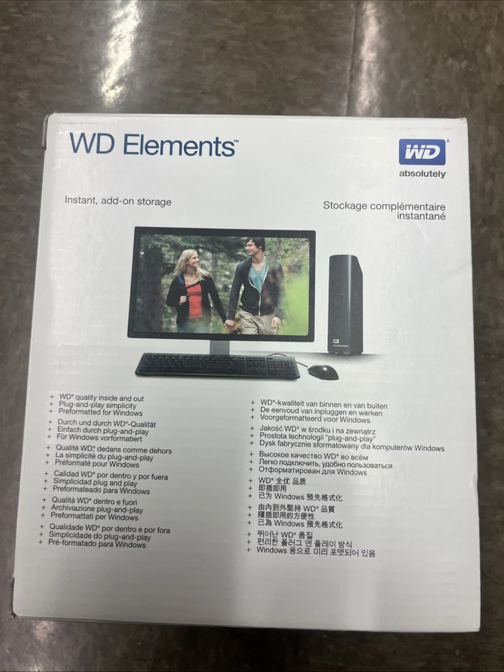 Western Digital WD Elements 3TB USB 3 External Desktop Storage - Image 3 of 4