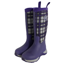 The Original Muck Boot Company Girls Kids Size 12 Purple Plaid Pull On