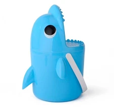 Beach Playset - Shark Bucket with 2 Sand Molds, 1 Shovel, & 1 Rake