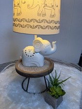 Elephant Ceramic Table Lamp with Decorative Shade