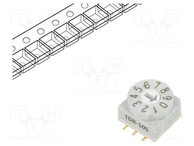 Pos: 10 DEC/BCD SMT RKontakt max: 80mΩ Kodierschalter 7Ncm