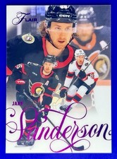 2025-26 Fleer Flair Backcheck Purple /199  #90 SENATORS - JAKE SANDERSON