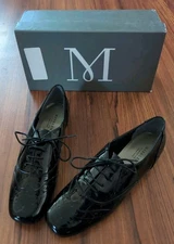 New Mark Lemp Classics womens Jake Oxford shoes Size 8N Black Leather DRESS 