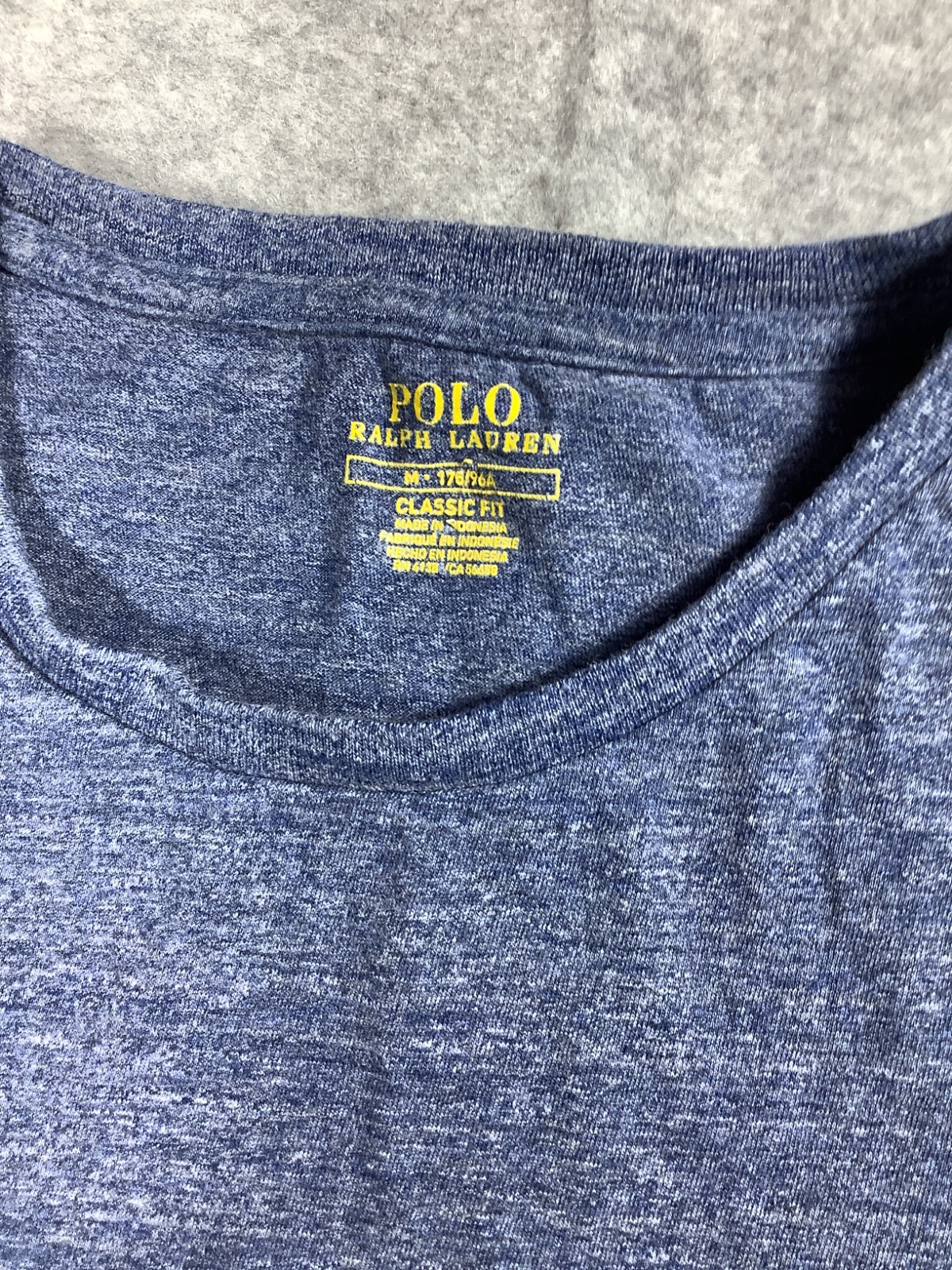 Ralph Lauren Polo Grey T Shirt Medium Sku 152 image 3