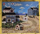 New Unopened Vintage Milton Bradley 1000 Piece Puzzle/Americana-Charles  Wysocki — photo 5