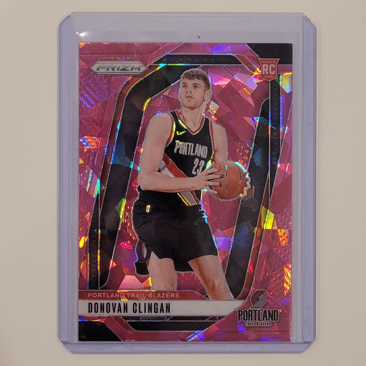 2024-25 Panini Prizm - Donovan Clingan #221 Pink Ice Prizm (RC)