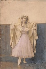 Unknown Vaudeville Girl Performer c1900 Photo Stage Theater Ballerina  *P9a
