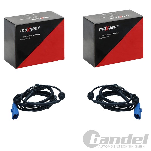 2X Maxgear ABS-SENSOR Raddrehzahl Hinten Passend FüR CitroËN C5 C6 Peugeot 407-image