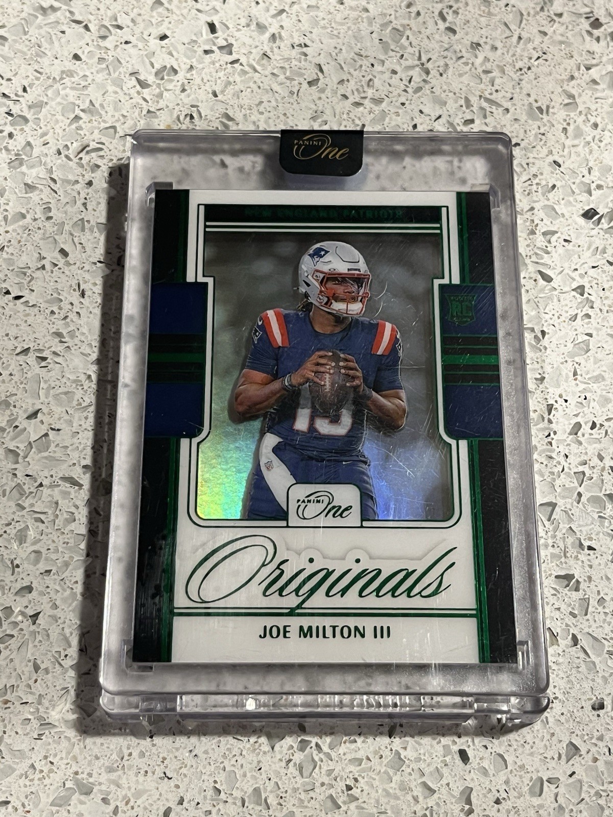 Joe Milton III 2024 Panini One Originals RC Green Rookie 4/25 OO-JMN