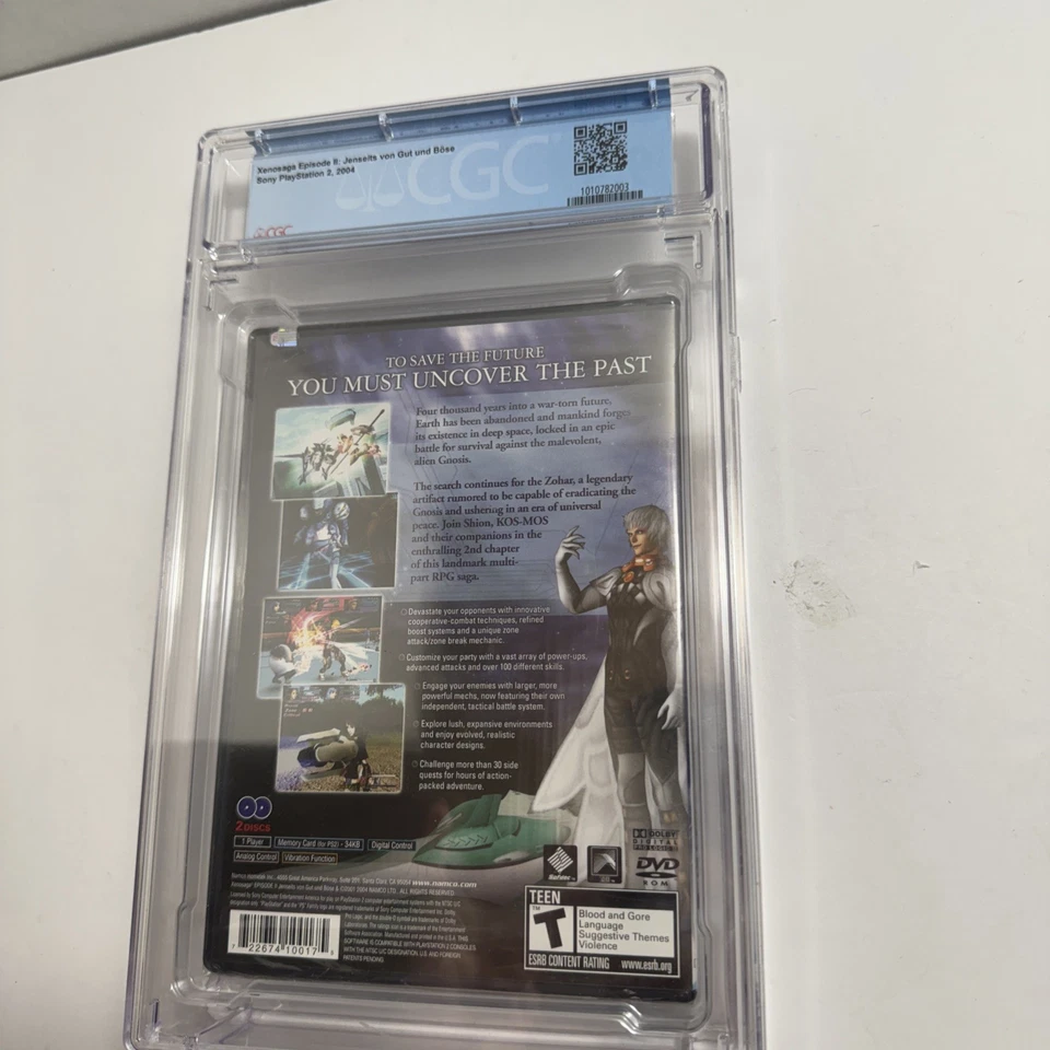 Xenosaga: Episode II (Sony PlayStation 2, PS2 2005) Sealed CGC Graded 9.4 A+ - Image 2 of 4
