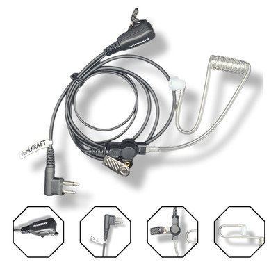 Security Headset für Motorola GP300 GP600 CP040 DP1400 R2 XT420 Funkgerät