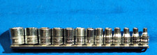 Snap On 112tmmy 12 Piece 14 Drive Metric 6pt Shallow Socket Set 15mm-4mm Snap On 112tmmy 12 Piece 14 Drive Metric 6pt Shallow Socket Set 15mm-4mm