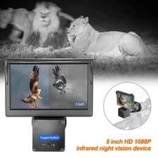 1080P Night Vision Scope 5 inch Hunting Sight Infrared 850nm IR Camera