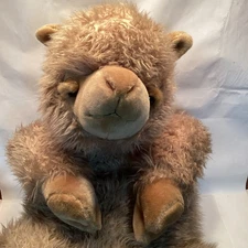 PLOW & HEARTH Alpaca Jumbo Animal Plush Body Pillow 50” Floppy Fluffy Llama