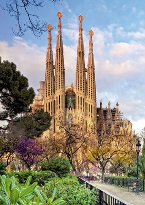 Puzzle 1000 piezas Catedral Sagrada Familia Barcelona, Educa 15986 pieces, teile