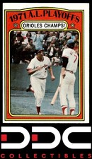 1972 Topps #222 1971 A.L. Playoffs: Orioles Champs! ALCS Excellent