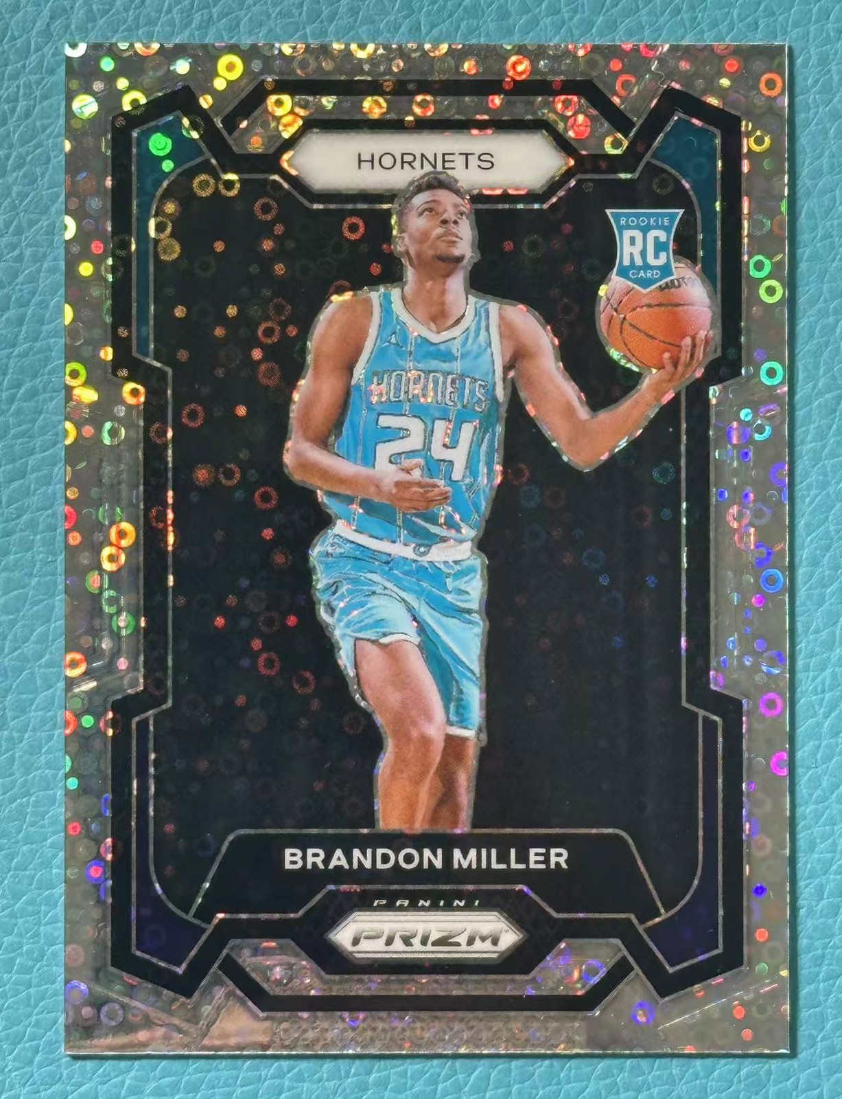 Brandon Miller 2023-24 Panini Prizm Silver Disco RC Charlotte Hornets #152