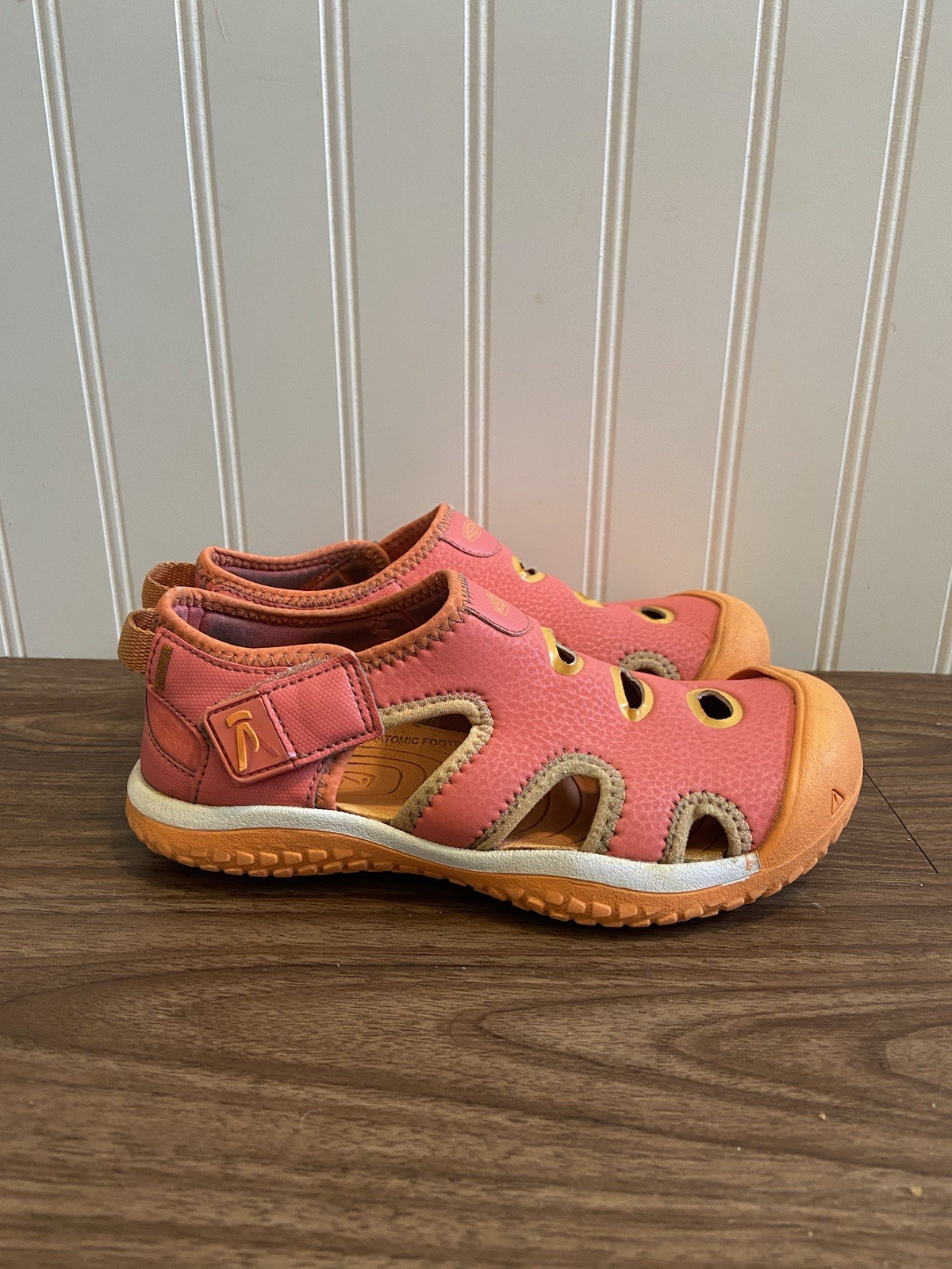 Sandali ibridi Keen Stingray escursionismo acqua lavabili comodi rosa arancione bambini 1