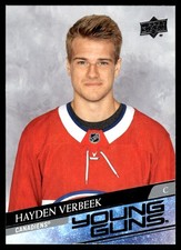 2020-21 Upper Deck Young Guns Hayden Verbeek Rookie Montreal Canadiens #714