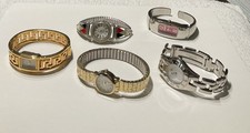 Lot Of 5 Women Watches Pre-owned New Batteries