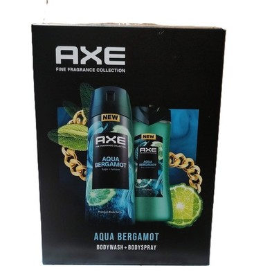 Axe Geschenkset   Aqua Bergamot (Duschgel 225ml & Deodorant-Spray 150ml)