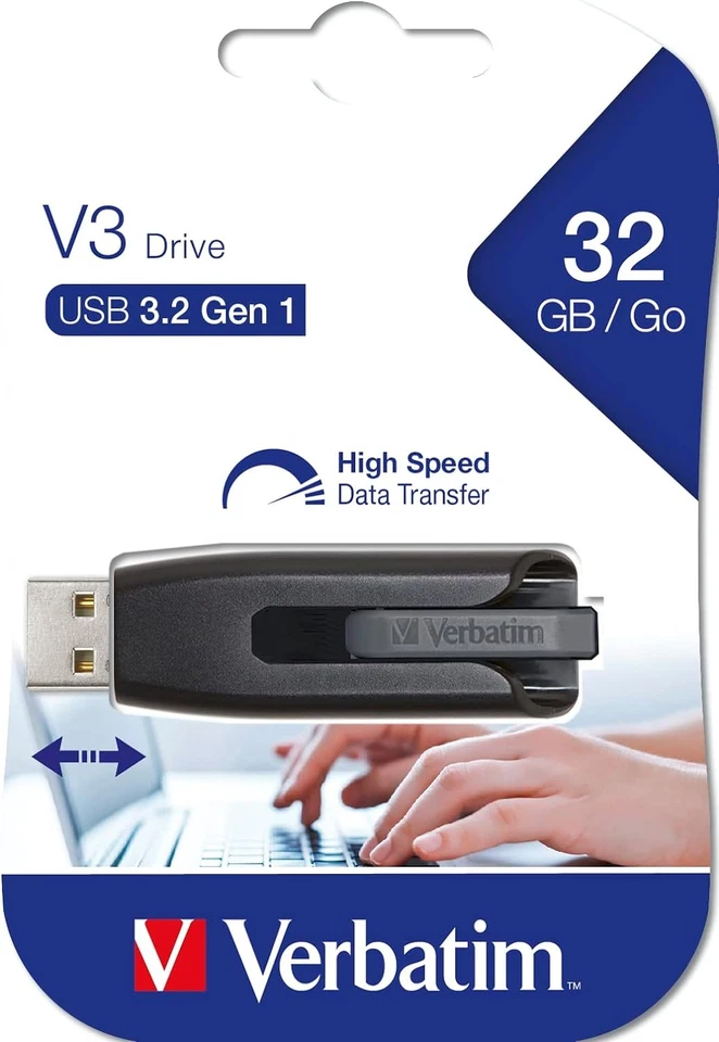 VERBATIM Store 'n' Go V3 USB-Stick - USB-3.2 Gen 1 - 32 GB - memory stick with s - Image 4 of 4