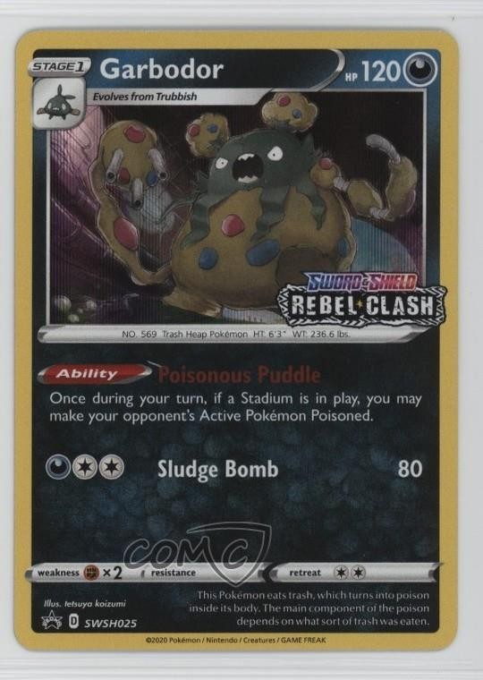 Garbodor Pokémon Sword & Shield Black Star #SWSH025