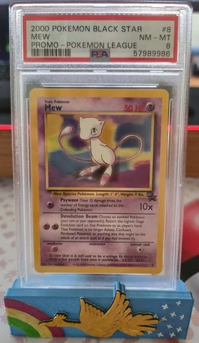 2000 POKEMON PROMO BLACK STAR | POKEMON LEAGUE #8 MEW - PSA 8