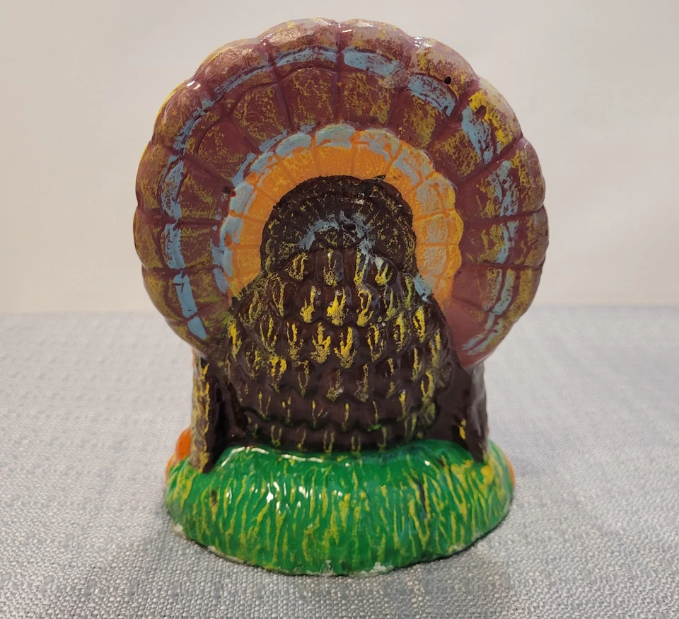 Vela de cera multicolor con forma de pavo de acción de gracias muy detallada  Foto 3 de 4