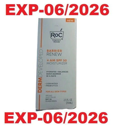 RoC Barrier Renew AM Moisturizer SPF 30 – 2.5 Fl. Oz. SEE PICTURE FOR DATE