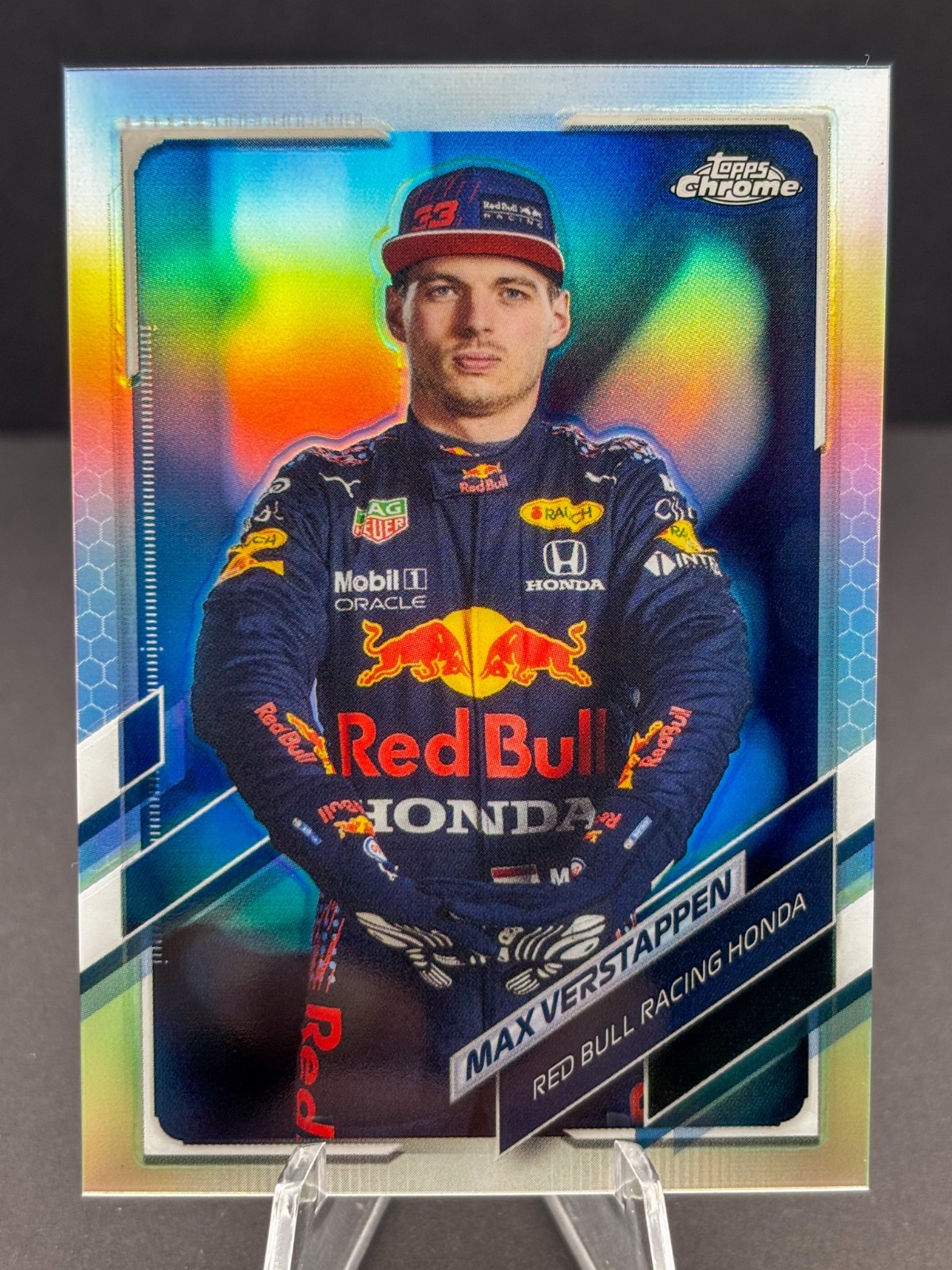 2021 Topps Chrome Formula 1 - F1 Racers Max Verstappen #3 Refractor Portrait