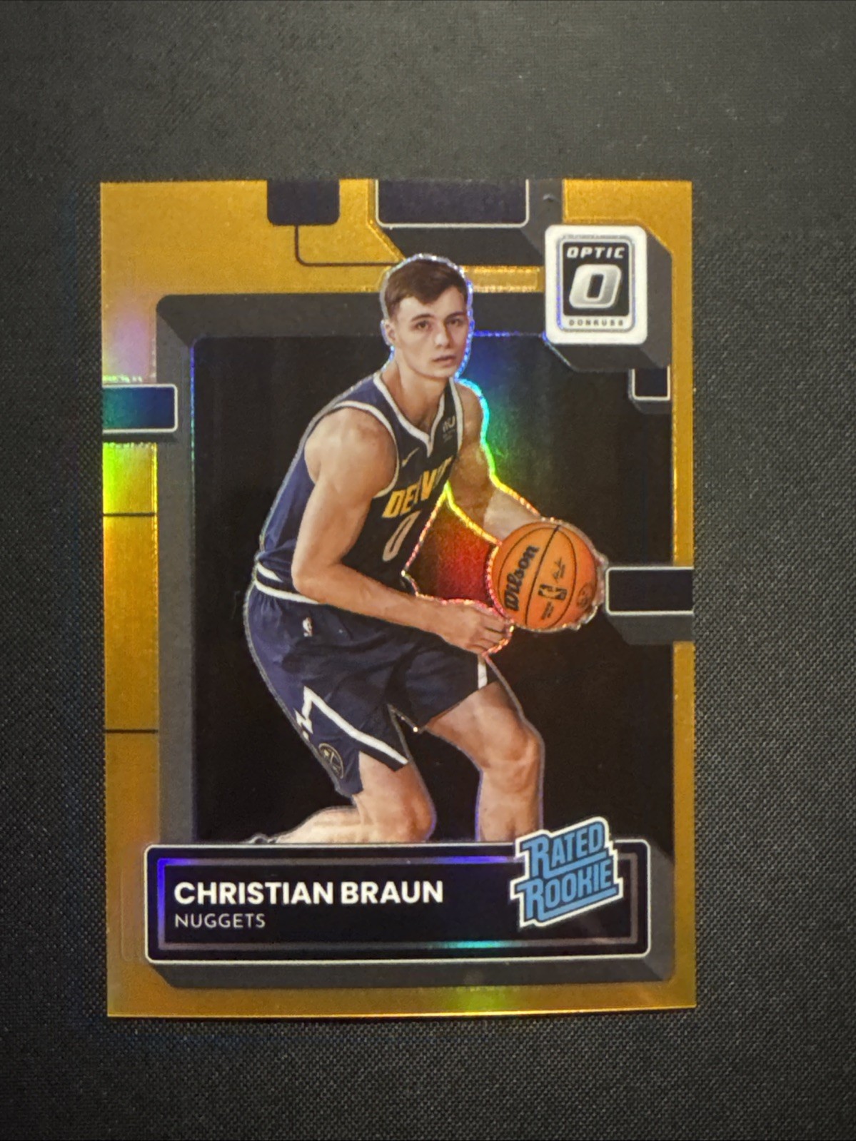 2022-23 Panini Donruss Optic Christian Braun Orange Rated Rookie /199 #238
