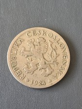 Czechoslovakia (First Republic) 1 Koruna Coin 1924
