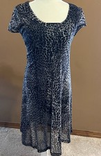Ladies Snow Leopard Print Dress By Karen Kane Size Medium