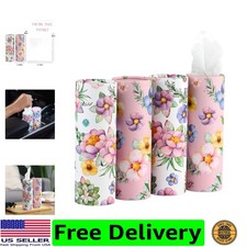 200 Sheets Car Tissues Holder with Facial Tissues 3-ply Travel Tissue Tubes 4...