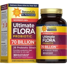 Ultimate Flora Women's 50+ Probiotic 70 Billion | by Renew Life