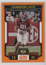 2023 Score Rookies Orange Cameron Latu #343 0c4