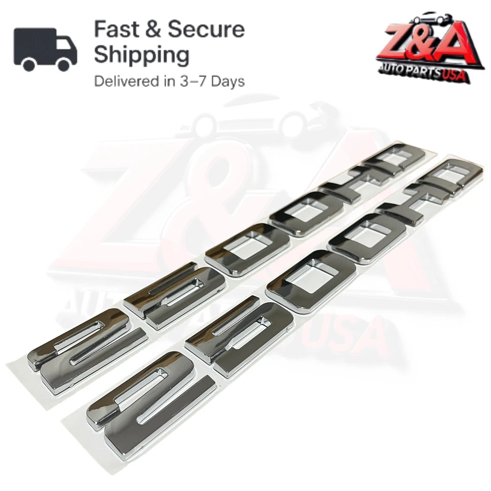 2 PIEZAS CROMO 2500HD REPUESTO PARA PLACA DE IDENTIFICACIÓN CHEVY EMBLEMA PUERTA CHEVROLET Foto 2 de 3