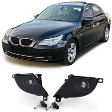 Klarglas Nebelscheinwerfer Schwarz SET f�r BMW E60 E61 LCI Facelift 2007-2010
