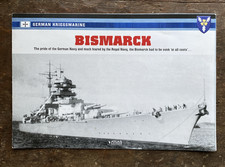 brochure only of bismarck - goes with model by Atlas.  German Kreigsmarine.